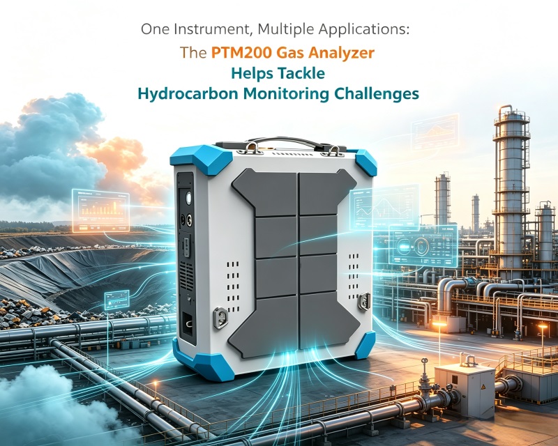 Eén instrument, meerdere toepassingen: de PTM200-gasanalysator helpt de uitdagingen op het gebied van koolwaterstofmonitoring aan te pakken