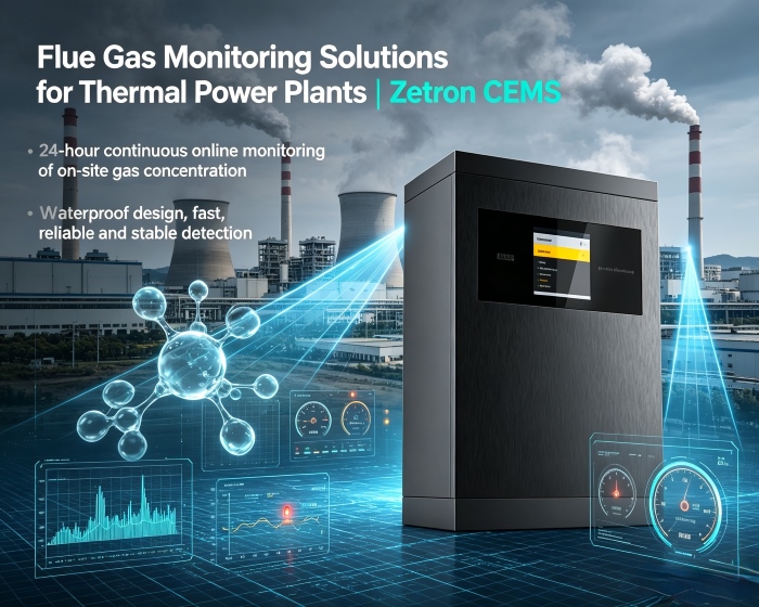 Rookgasbewakingsoplossingen voor thermische energiecentrales | Zetron CEMS van procesmonitoring tot end-of-pipe-emissienaleving