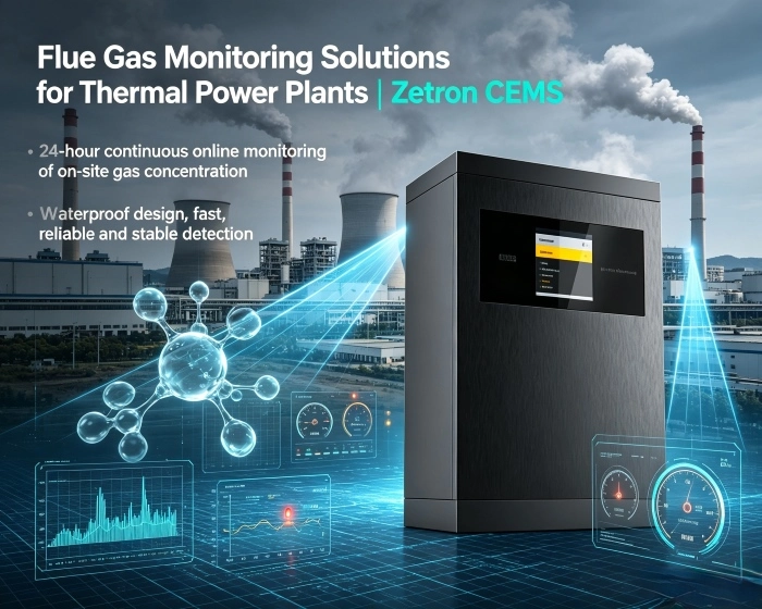 Rookgasbewakingsoplossingen voor thermische energiecentrales | Zetron CEMS van procesmonitoring tot end-of-pipe-emissienaleving