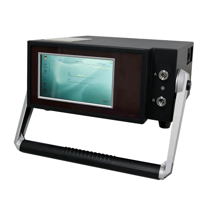 Draagbare oliedeeltjesteller