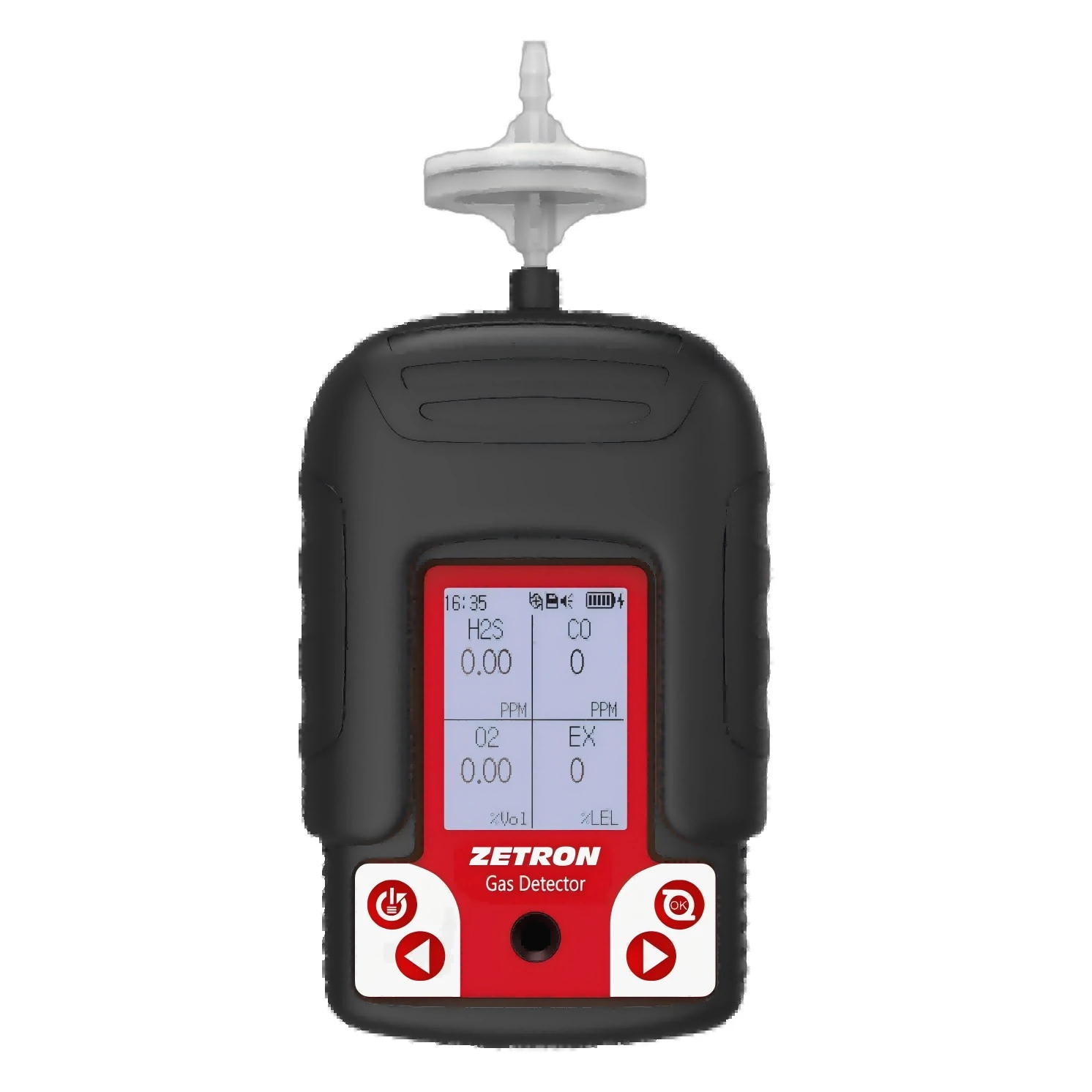 Draagbare 4-in-één gasdetector