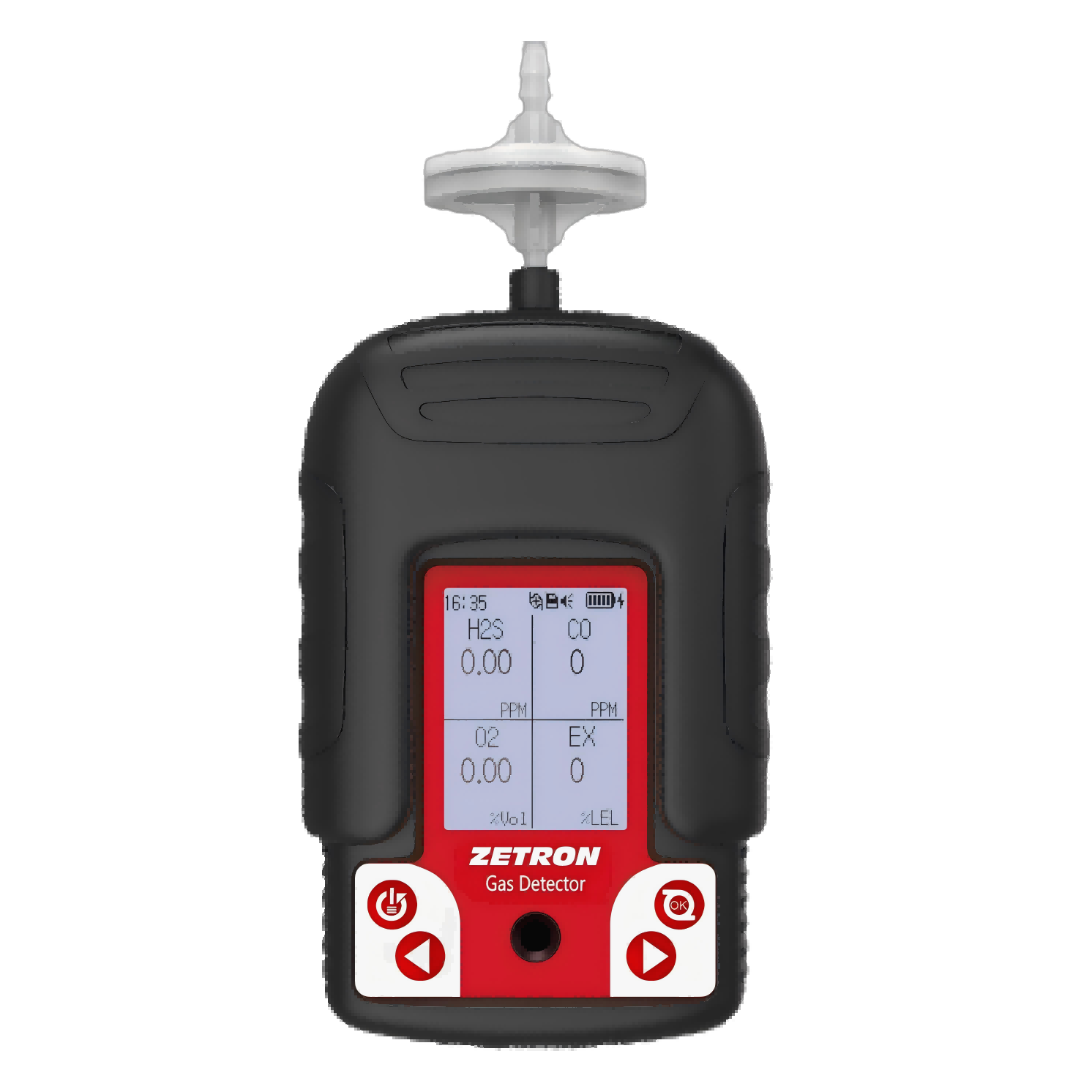 Draagbare 4-in-één gasdetector