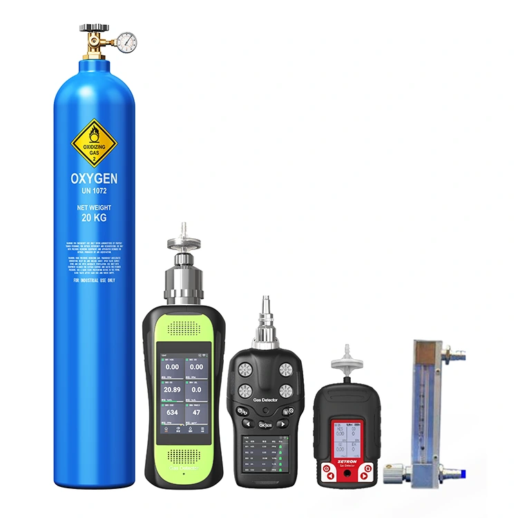 Draagbare gasdetector-bumptestkit voor verificatie van sensorrespons